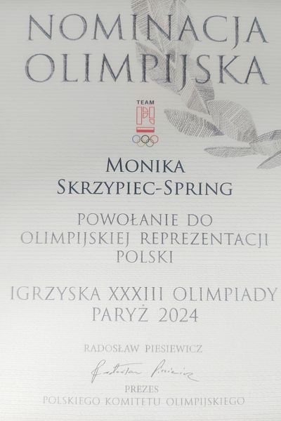 Powołanie na Igrzyska w Paryżu